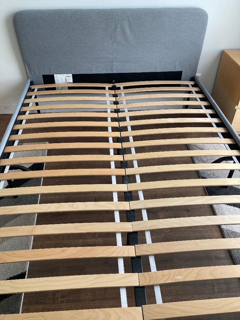 IKEA bed slattum 1,40x2,00m, Ophalen, Gebruikt, Tweepersoons, 140 cm