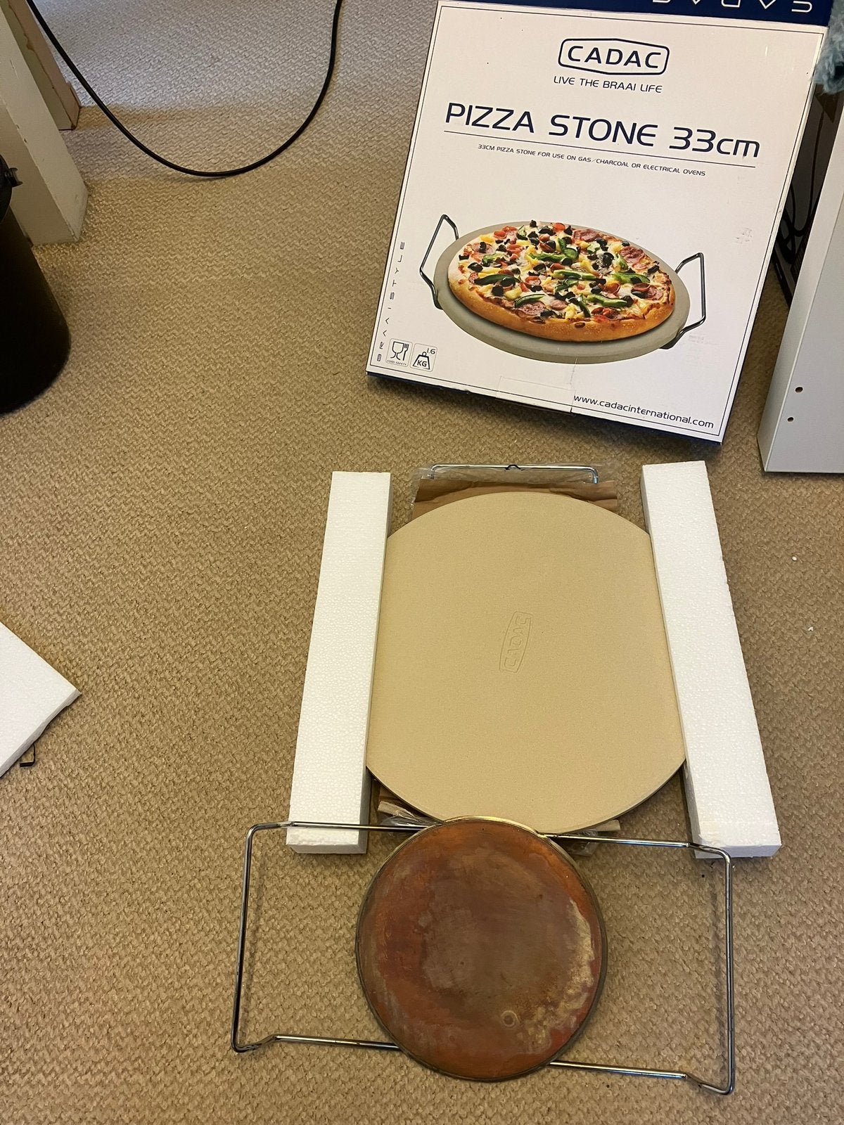 Pizza steen voor skottelbraai, Ophalen, Nieuw