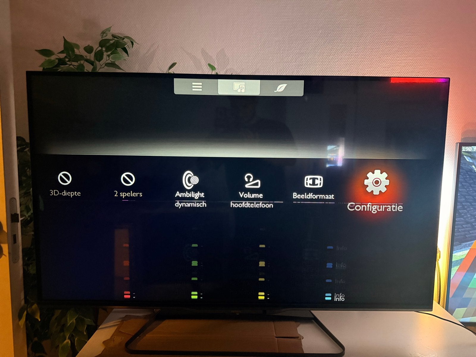 Philips 47 inch Ambilight TV - Voor onderdelen/klusser, Ophalen, Philips, Gebruikt, 100 cm of meer