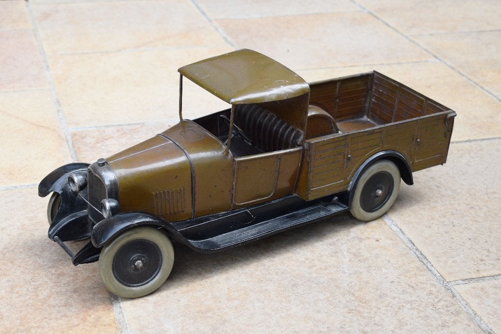 antiek blikken speelgoed CIJ citroen B14 camion 1928, Ophalen