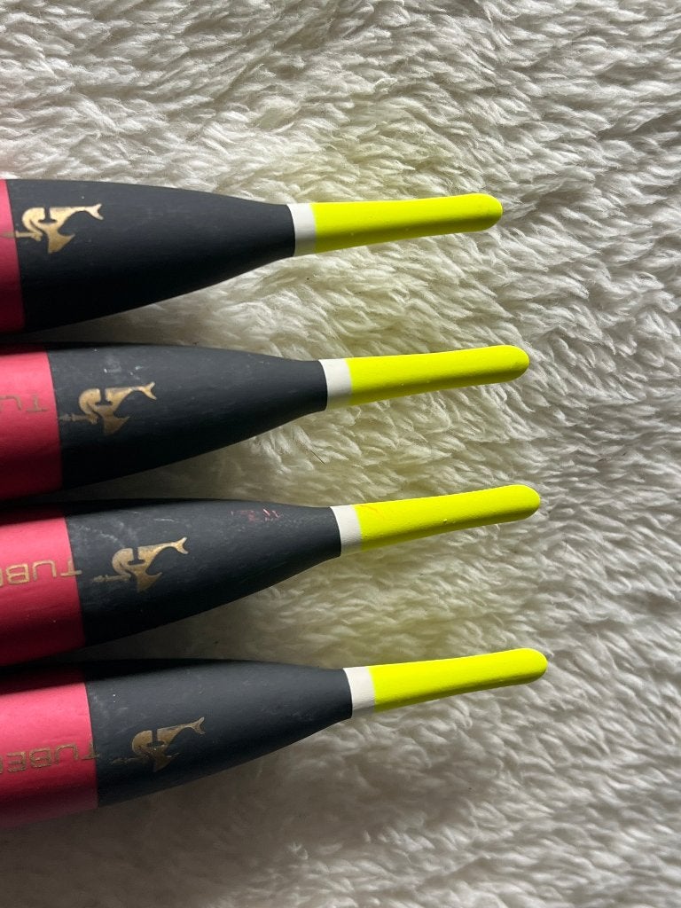 adv 162 / NIEUW set 4 dobbers TUBERTINI, Watersport en Boten, Ophalen of Verzenden, Nieuw, Dobber of Lood