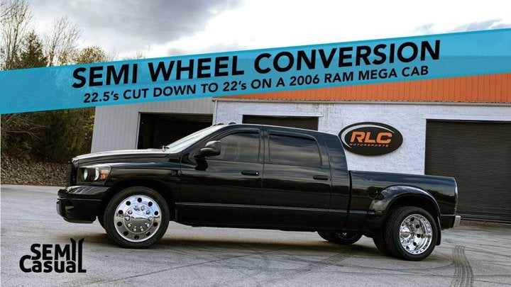 Custom Dually Alcoa velgen met adapters voor Dodge Ram 3500, Ophalen, Gebruikt, Velg(en), Vrachtwagen