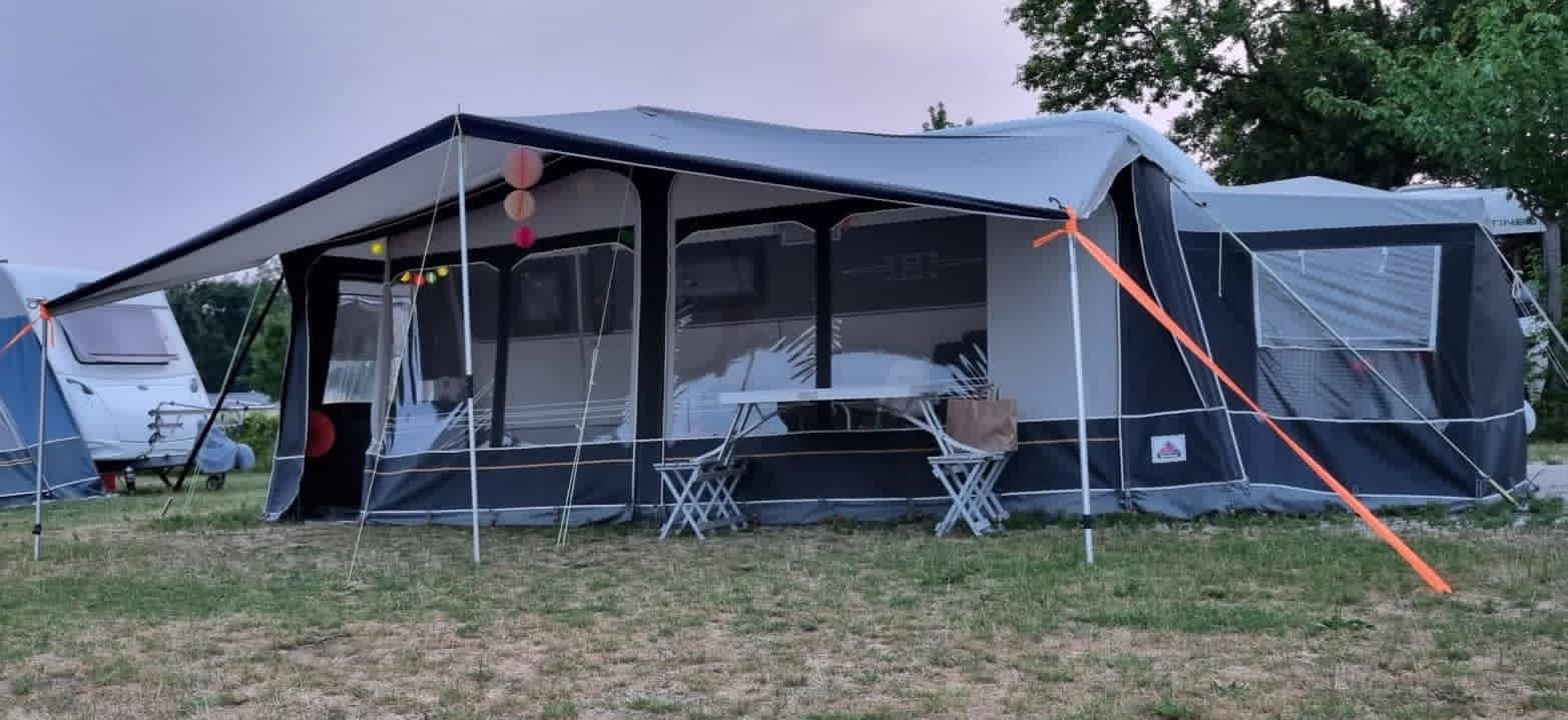 Dorema voortent met uitbouw, Ophalen, Gebruikt