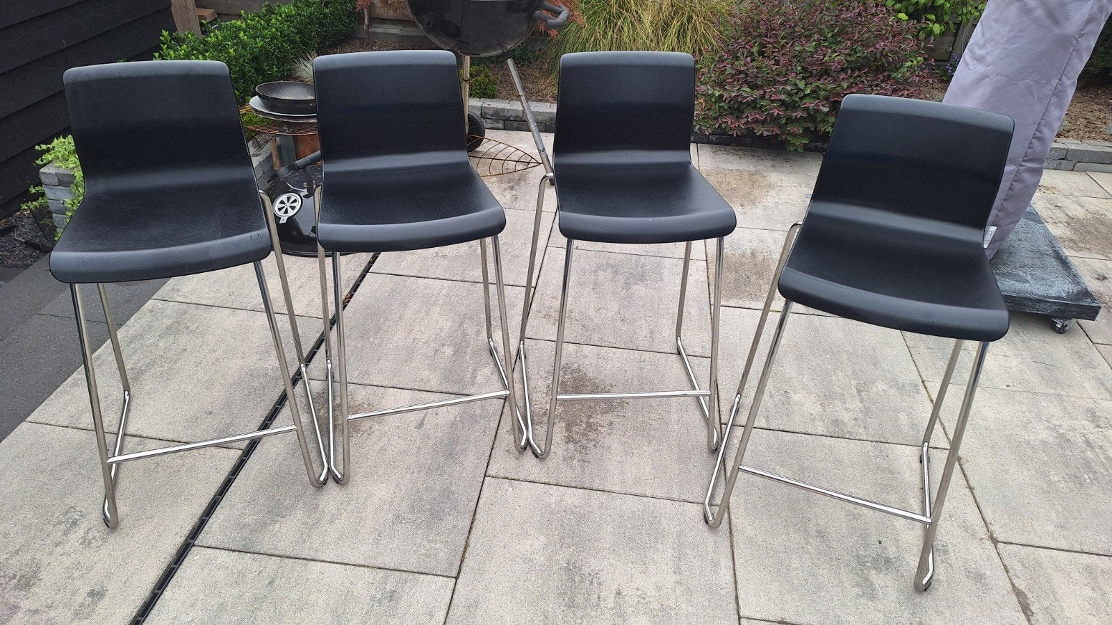 4 barkrukken Glenn Ikea 12,50 p.st., Ophalen, Gebruikt, Met voetsteun, 90 cm of meer