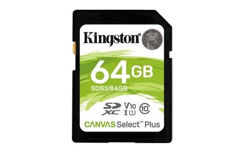 Kingston Canvas Select Plus 64GB SDXC geheugenkaart, Sales@kingston.com, Kingston, SDXC, Kingston Technology