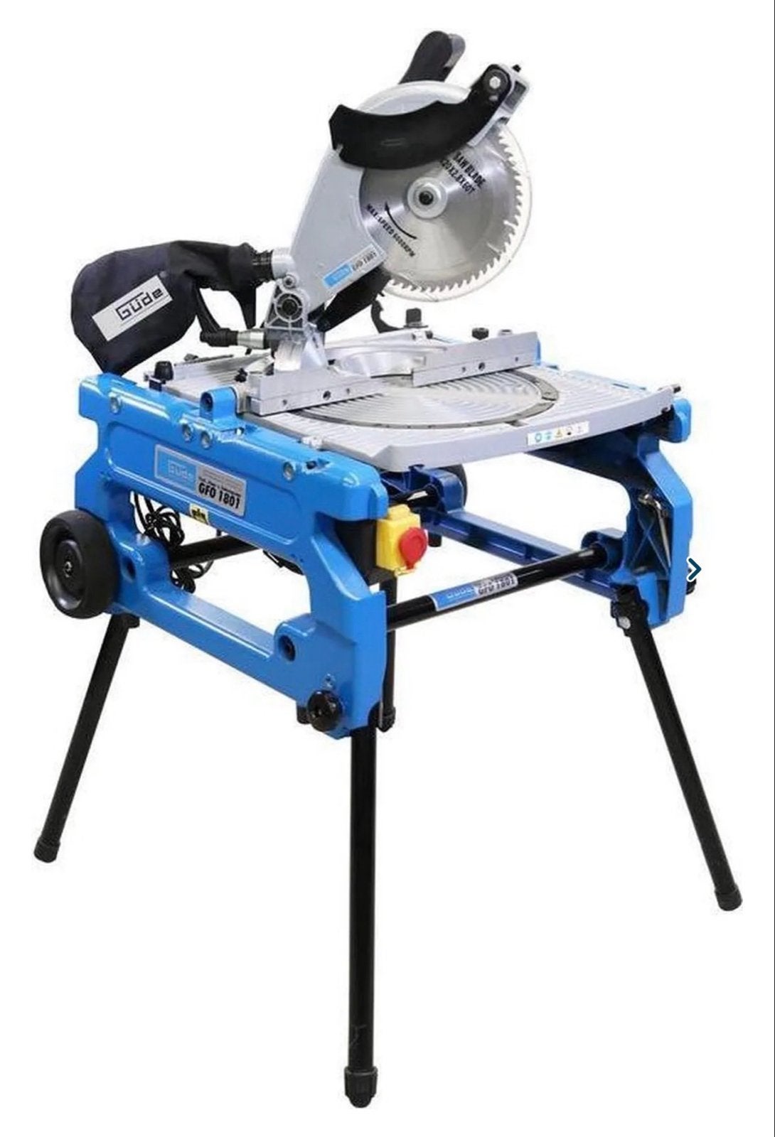 Güde GFO 1801 Flipover Afkort- en Zaagtafel, Ophalen, Gebruikt, 70 mm of meer, Afkortzaag