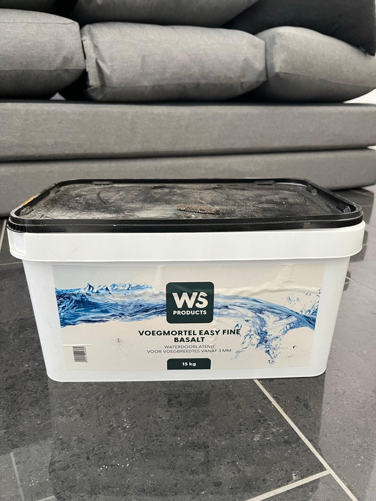 WS Voegmortel Easy Fine Basalt 15 kg - Waterdoorlatend, Ophalen, Overige materialen, Overige typen, Nieuw