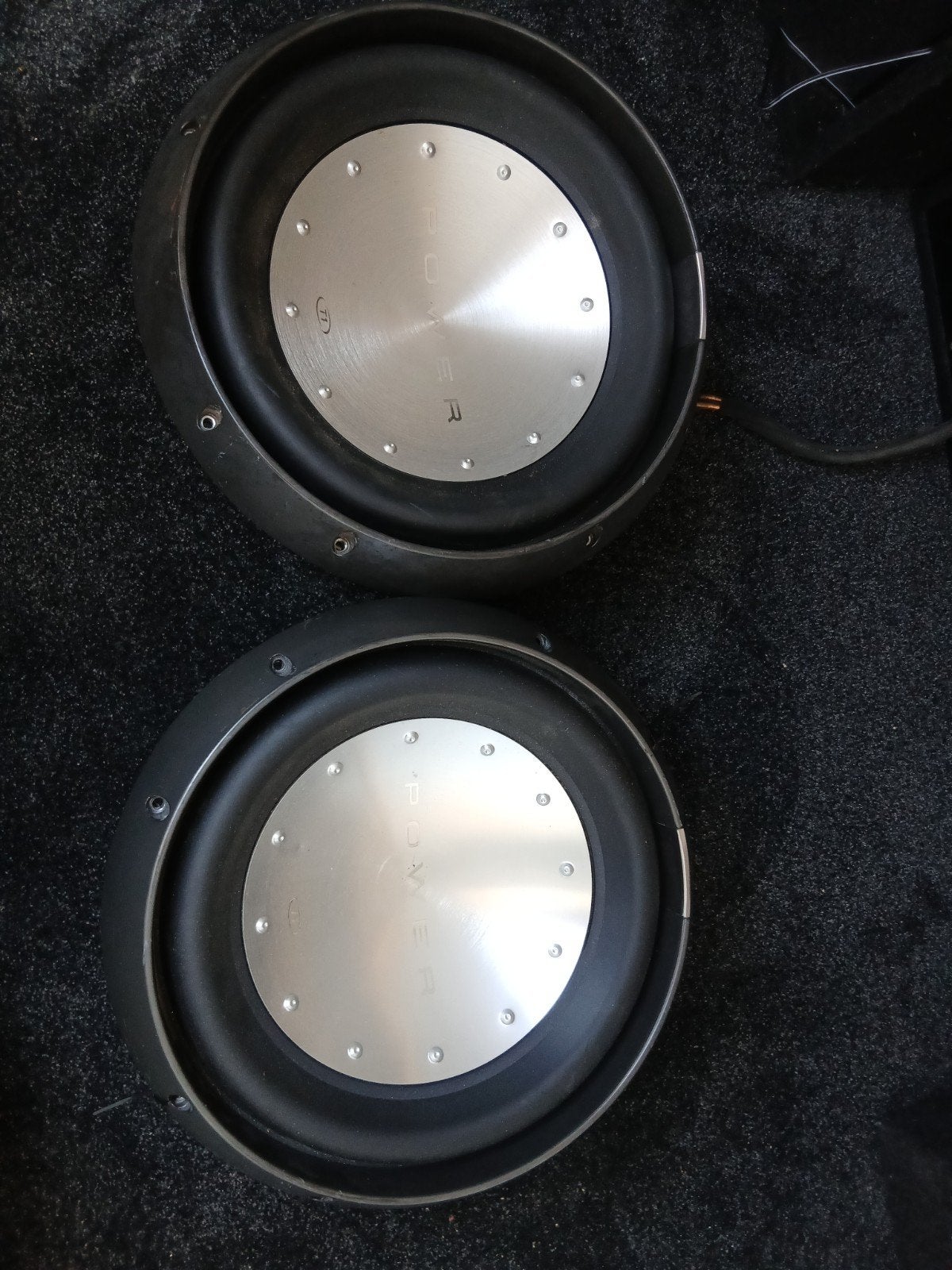 Rockford fosqate T1 power subwoofers 1200w 600rms 4+4ohm 12, Auto diversen, Autospeakers, Ophalen
