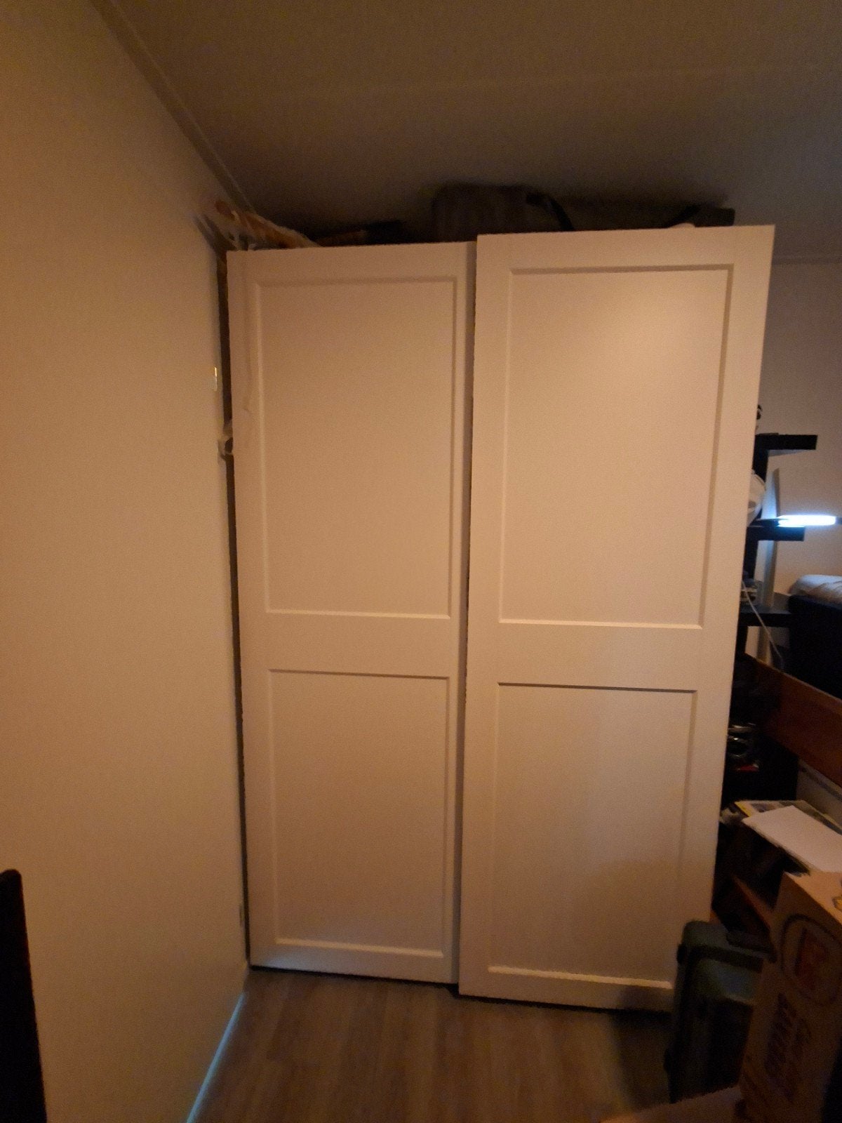 IKEA PAX Grimo Schuifdeuren - Wit 150 236, Ophalen, Gebruikt, 100 tot 150 cm, Modern, Scandinavisch