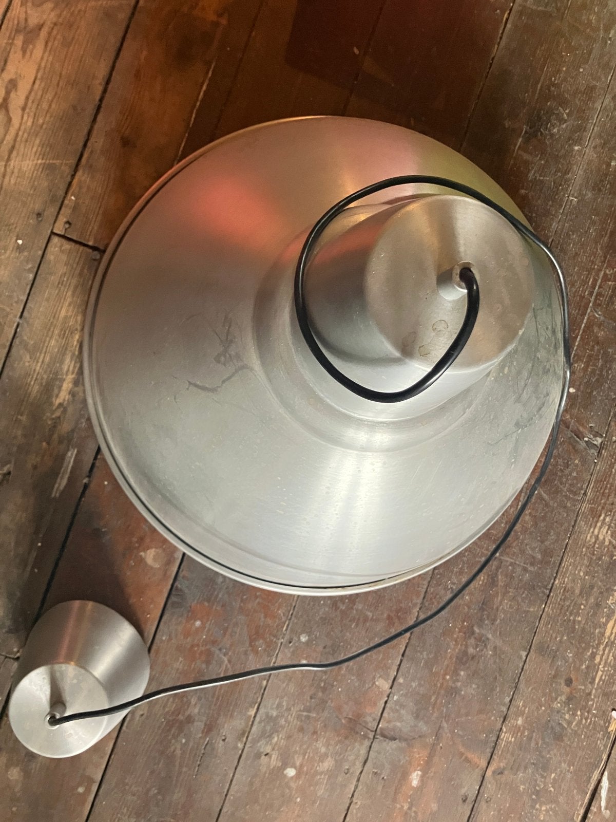 Industriële hanglamp, diameter 45 cm, Ophalen of Verzenden, Zo goed als nieuw