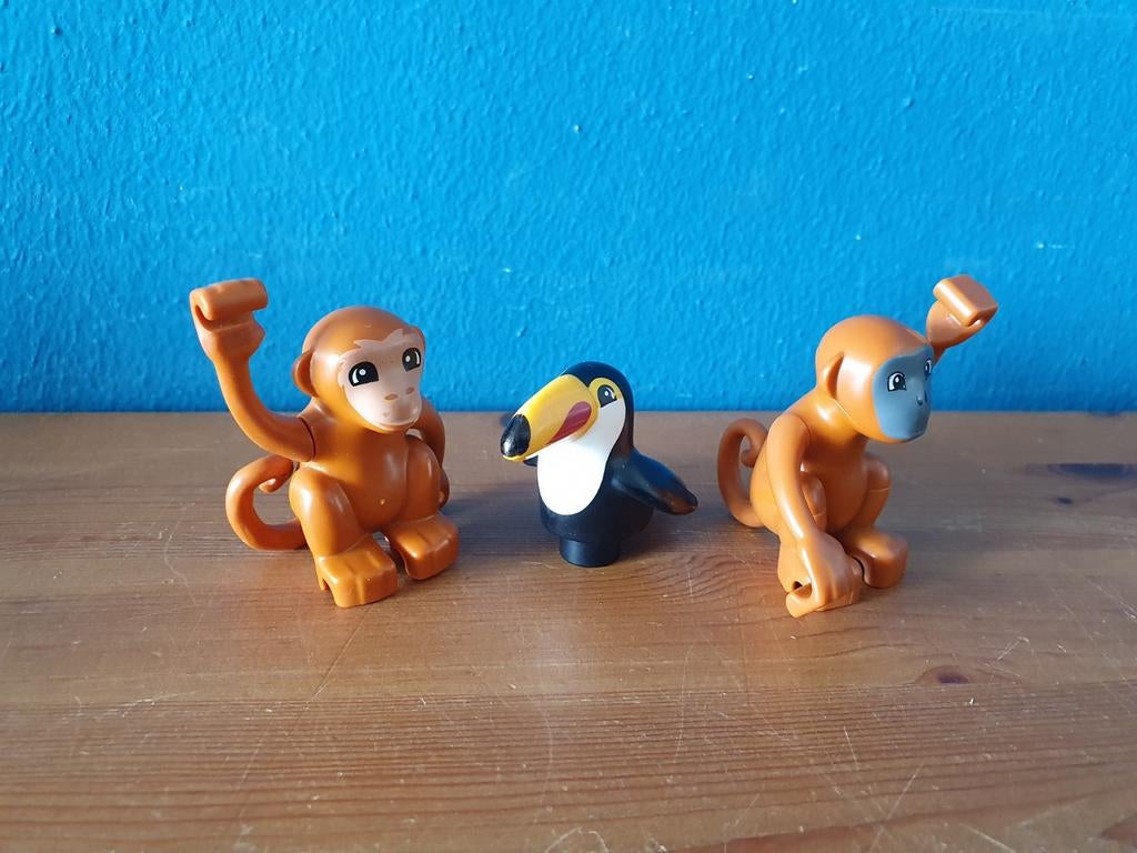 Duplo lego Dieren Aap toekan, Ophalen of Verzenden, Zo goed als nieuw, Duplo