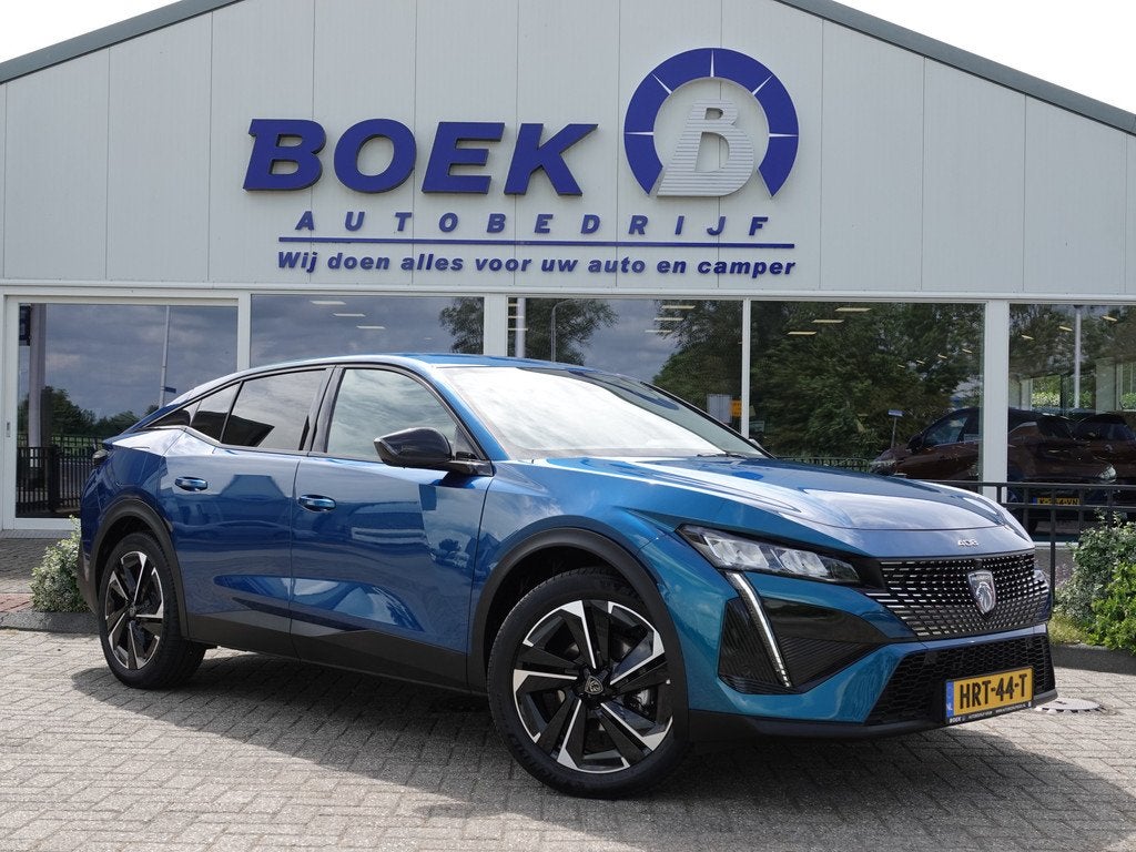 Peugeot 408 1.2 Hybrid 145 e-DCS6 Allure H-LEER | KEYLESS |, Auto's, Gebruikt, Euro 6, 1199 cc, Blauw