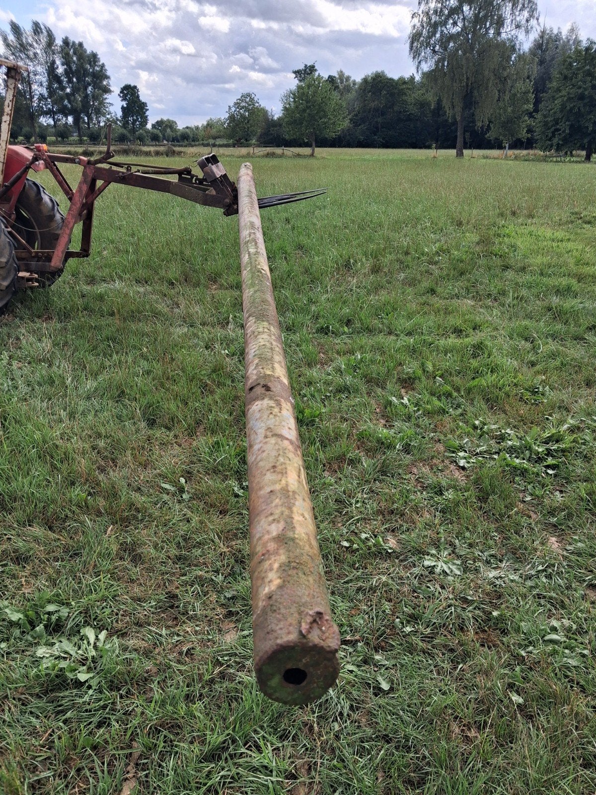 3x ijzeren mast of paal, Ophalen, Gebruikt, IJzer