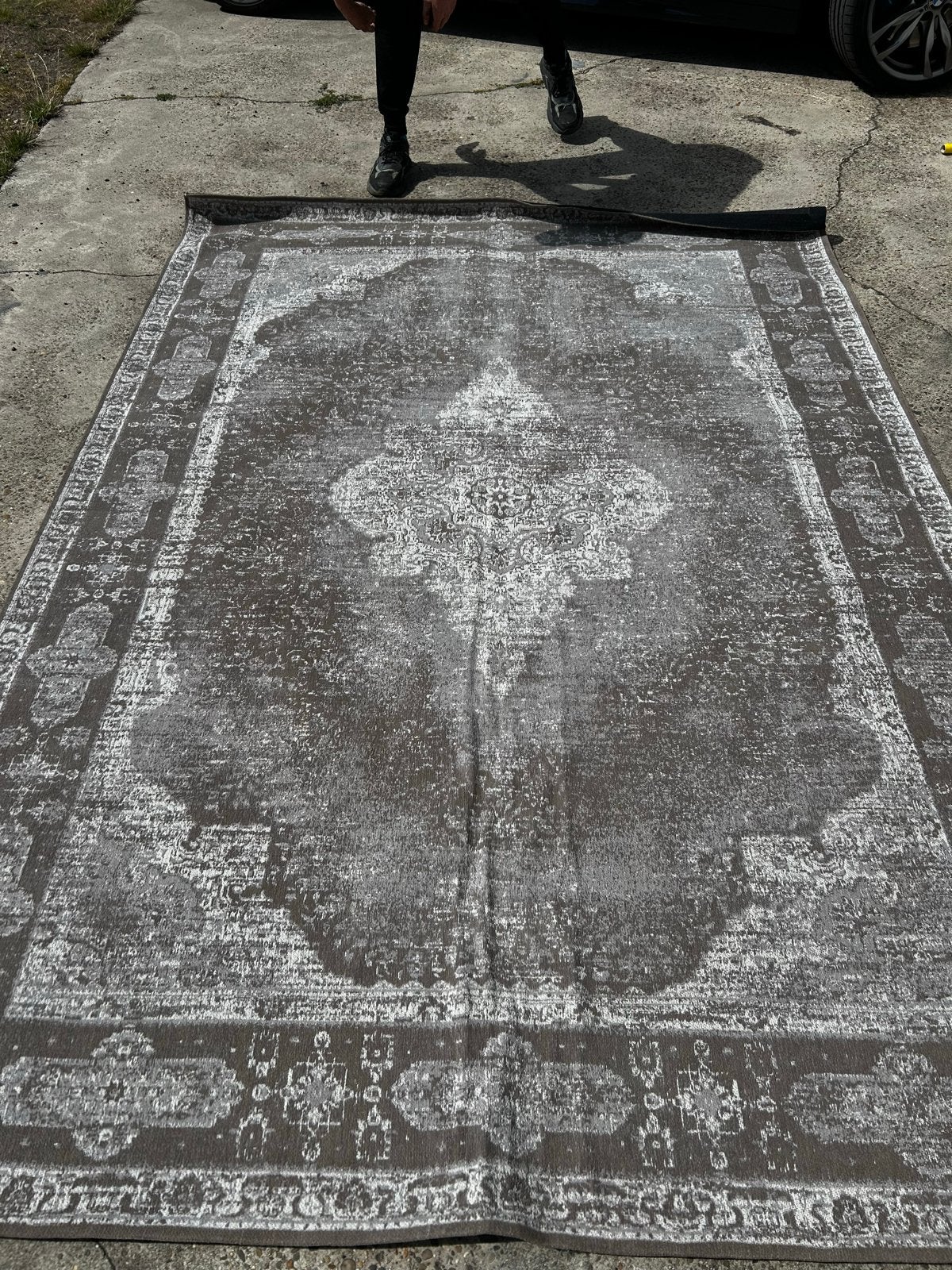 Festival Brinker Vloerkleed Lowla Dash Grey-1 200x290 cm, Ophalen, 200 cm of meer, Grijs, Rechthoekig