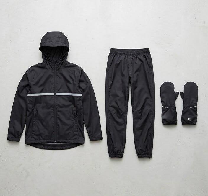 Regenpak (jas M, broek 164) met hand- en tasbescherming, Ophalen of Verzenden, Gebruikt, Regenpak, Kinderen