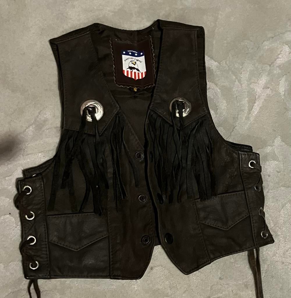 Leren cowboy vest., Ophalen of Verzenden, Zo goed als nieuw, Meisje, Zwemschoenen