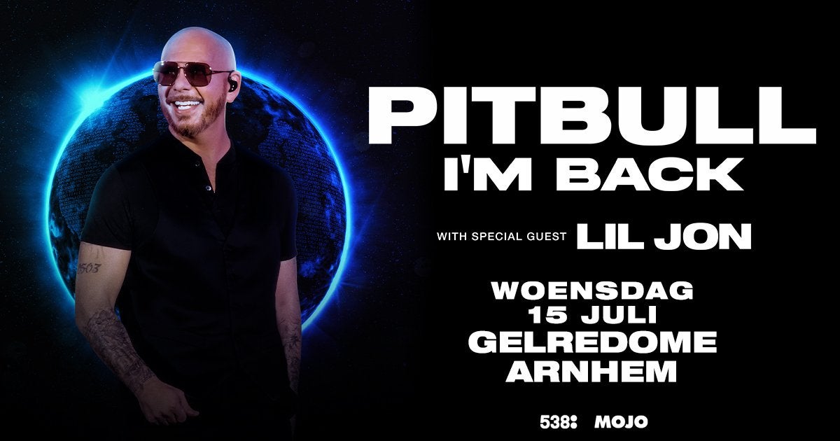Pitbull Arnhem Golden Circle, Tickets en Kaartjes, Concerten | Pop, Eén persoon, Juli