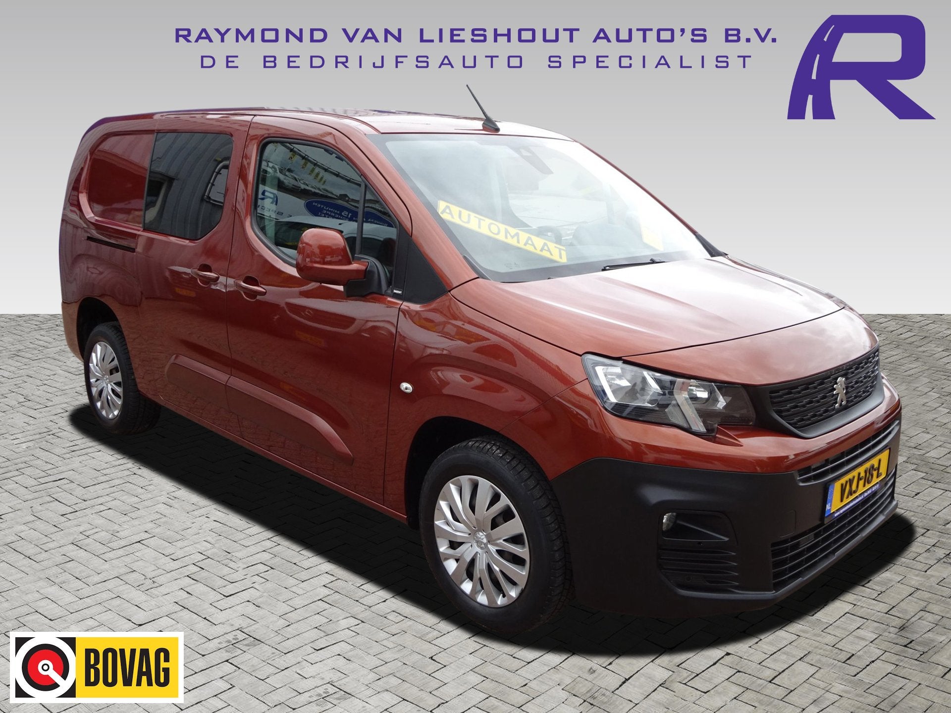 Peugeot Partner 1.5 BlueHDI Long L2 ADAPTIVE CRUISE CONTROL, Auto's, Stof, Gebruikt, 4 cilinders, Bruin