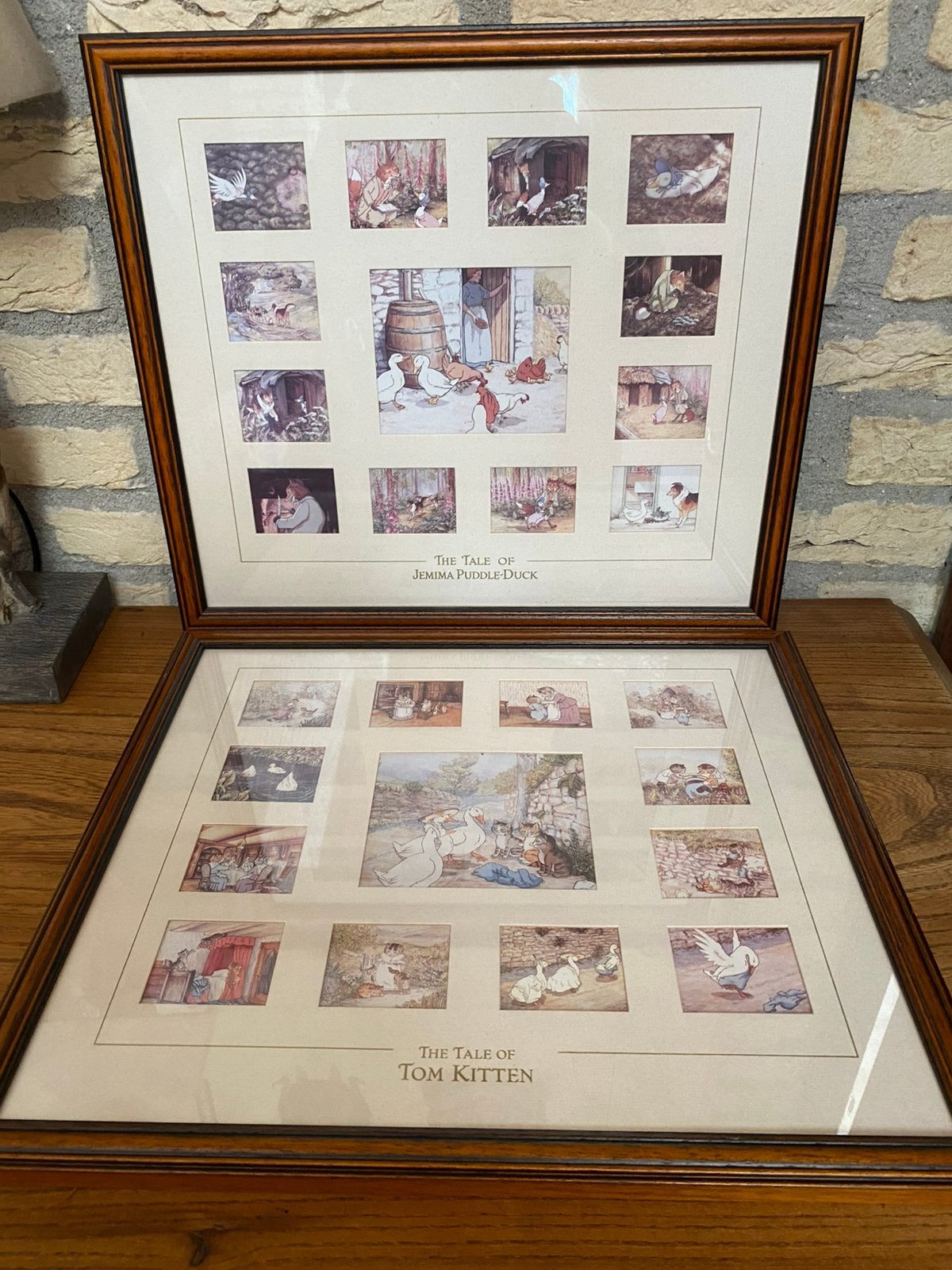 Beatrix Potter lijsten, Ophalen of Verzenden, Gebruikt, Hout, Ingelijst werk