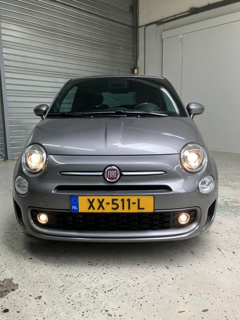 Fiat 500 TwinAir Turbo Sport antracietgrijs metallic, Voorwielaandrijving, Leder en Stof, 905 kg, Parkeersensor