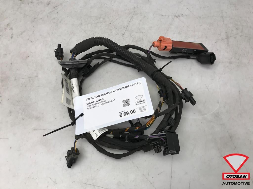 VW Tiguan 5N 6xPDC Kabelboom Achter 5N0971104AC