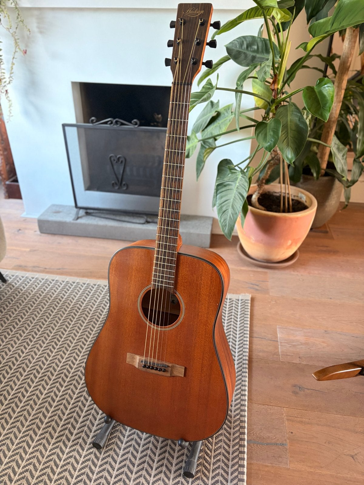 Hudson HD 100 A Gitaar - Nieuwe snaren en goed onderhouden, Ophalen, Gebruikt, Western- of Steelstringgitaar