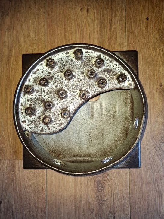 Unieke keramische wandlamp - Handgemaakt design, Ophalen of Verzenden