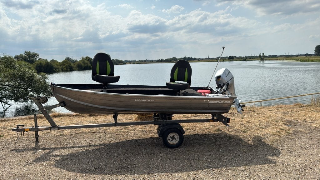 Aluminium visboot met 8pk Honda 2022, Ophalen, Gebruikt, Tot 10 pk, Viertaktmotor