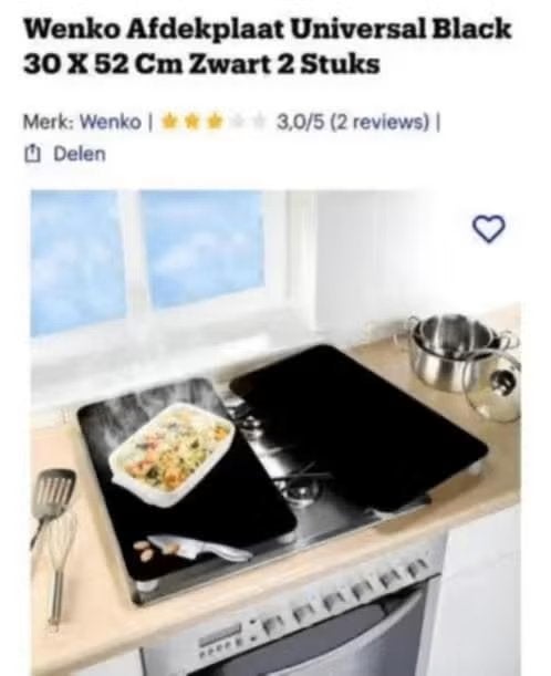 NIEUW! Wenko afdekplaat universeel zwart 30x52 2 st €15,99, Ophalen of Verzenden, Nieuw