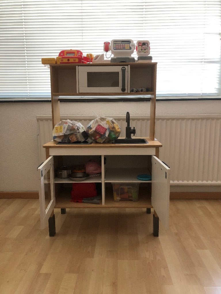 IKEA kinderkeuken, Kinderen en Baby's, Speelgoed | Speelkeukens, Ophalen, Gebruikt, Hout, Speelkeuken