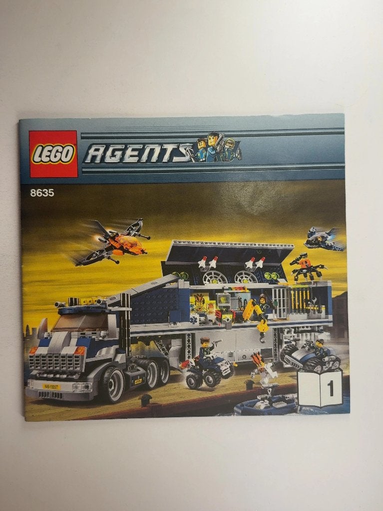 LEGO Agents 8635 (Instructions) Mission 6: Mobile Command, Gebruikt, Overige thema's, Lego, Overige typen
