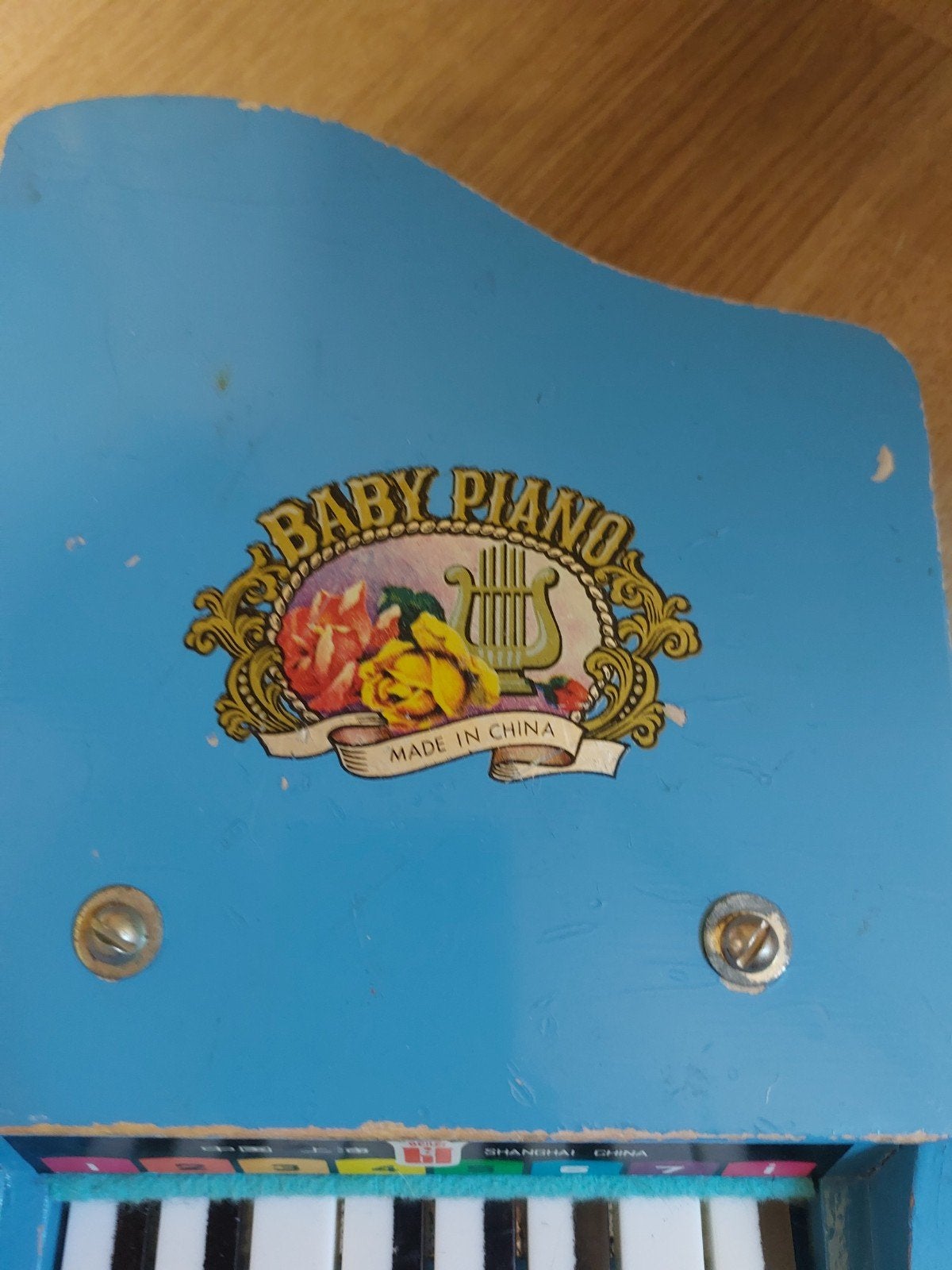 Baby piano mini xylofoon piano blauw, Ophalen of Verzenden