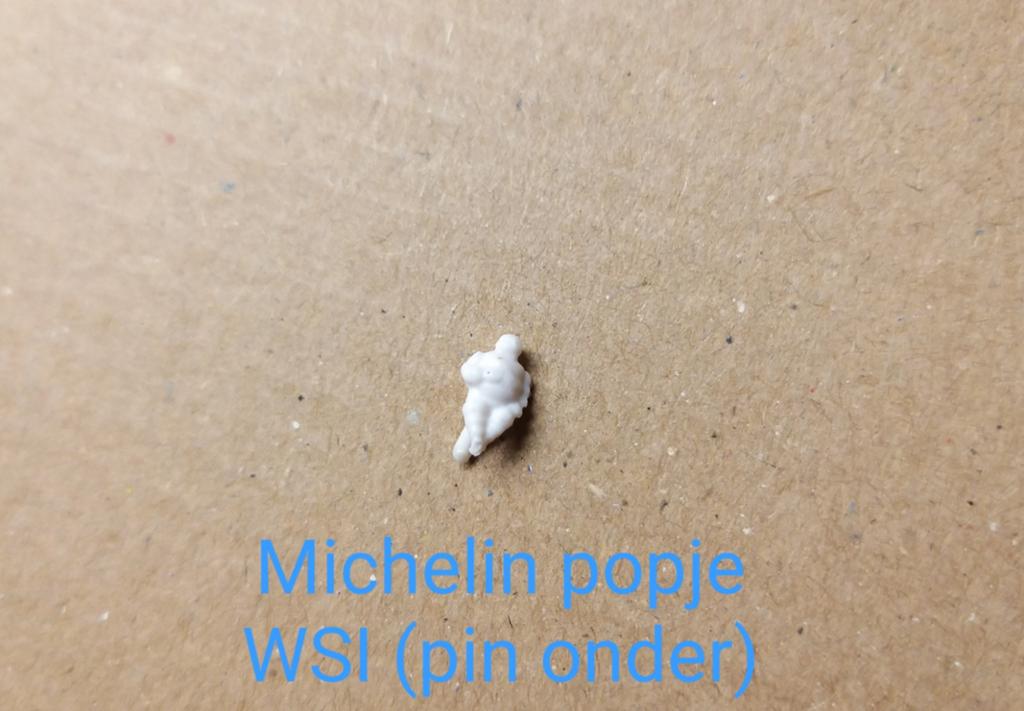 MICHELIN popje (WIT) bevestigingspin onder (WSI), Hobby en Vrije tijd, Modelauto's | 1:50, Ophalen of Verzenden, Nieuw, Bus of Vrachtwagen