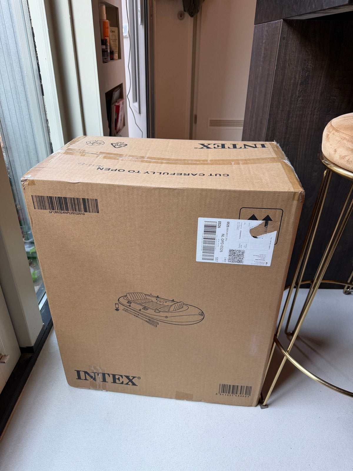 Intex Excursion 4 opblaasboot set - 4 personen, Ophalen, Nieuw
