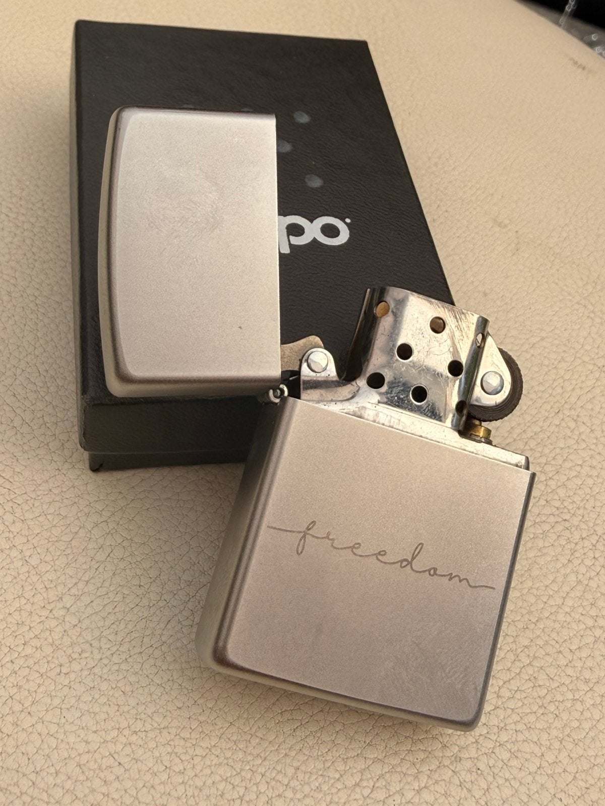 Zippo freedom, Verzenden, Zo goed als nieuw, Aansteker