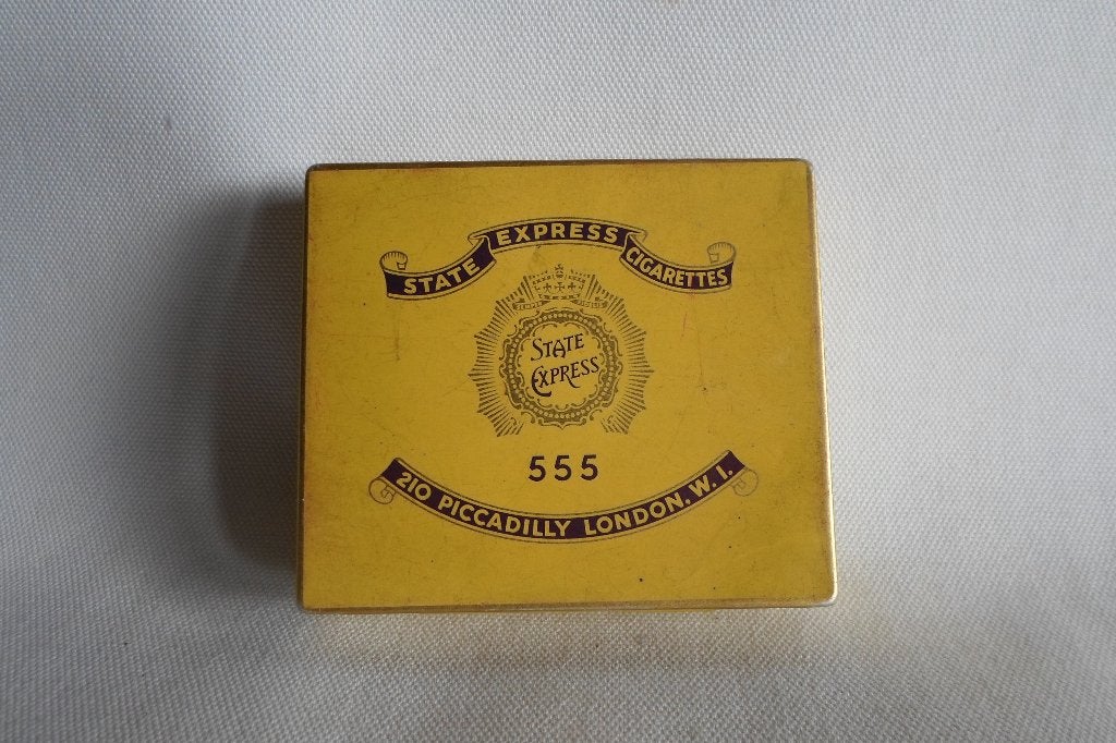 Blik State Express Cigarettes 555 KLM, Ophalen of Verzenden, Gebruikt, Overige