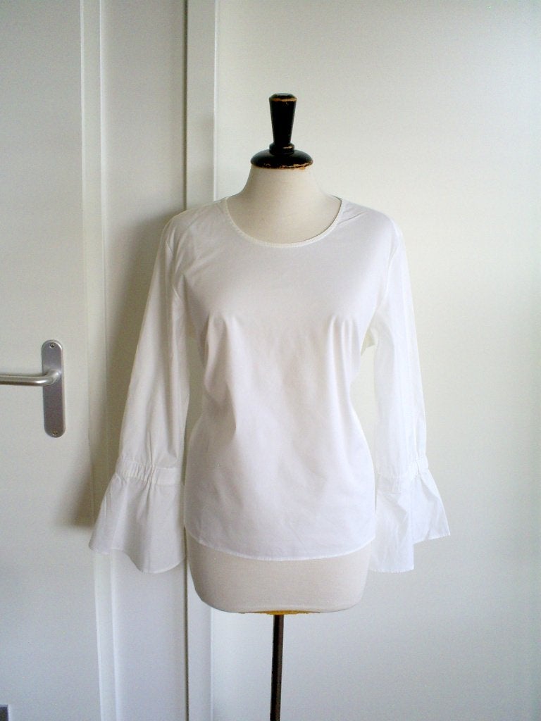 SELECTED FEMME blouse mt. M __ flared mouw, Maat 38/40 (M), Verzenden, Wit, Selected Femme