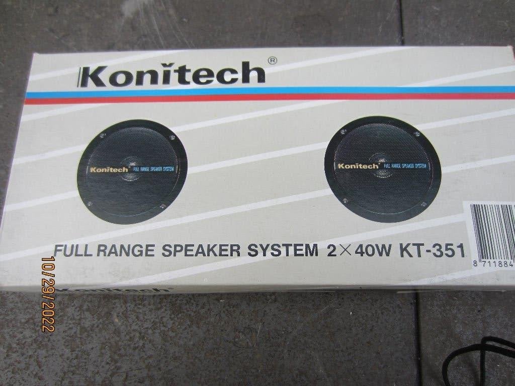 Konitech Inbouw Speakers 2x40W Nieuw in Doos, Auto diversen, Ophalen of Verzenden, Nieuw