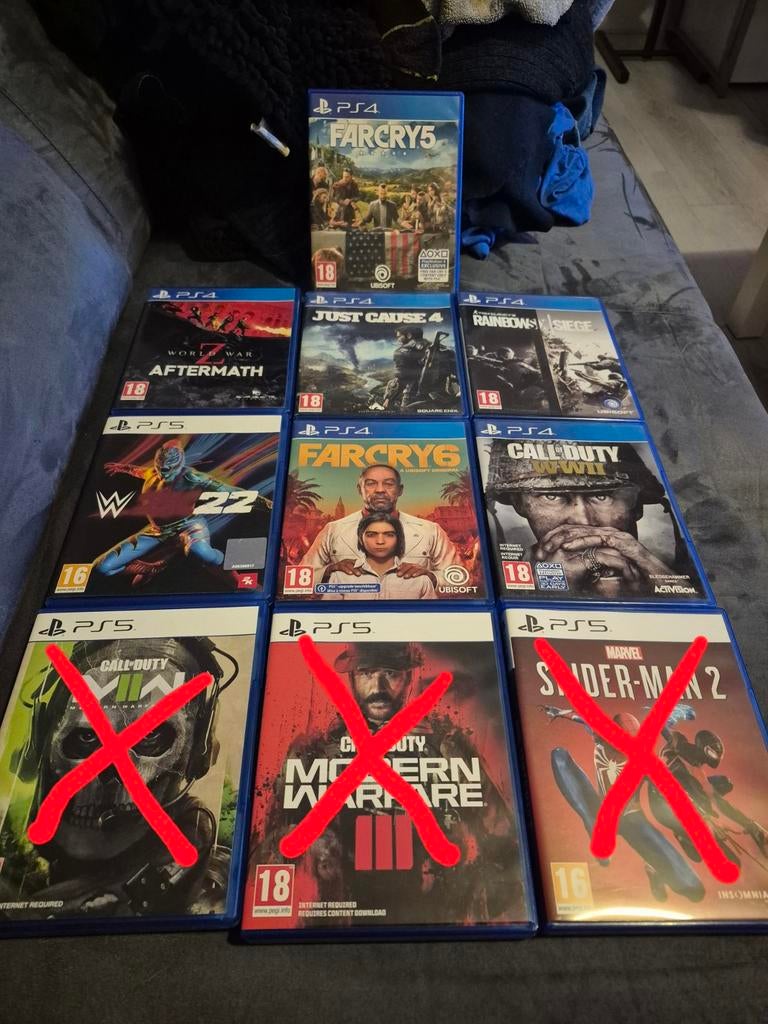 Playstation 4 & 5 games - Diverse titels, Online, Gebruikt, Vanaf 18 jaar, Overige genres