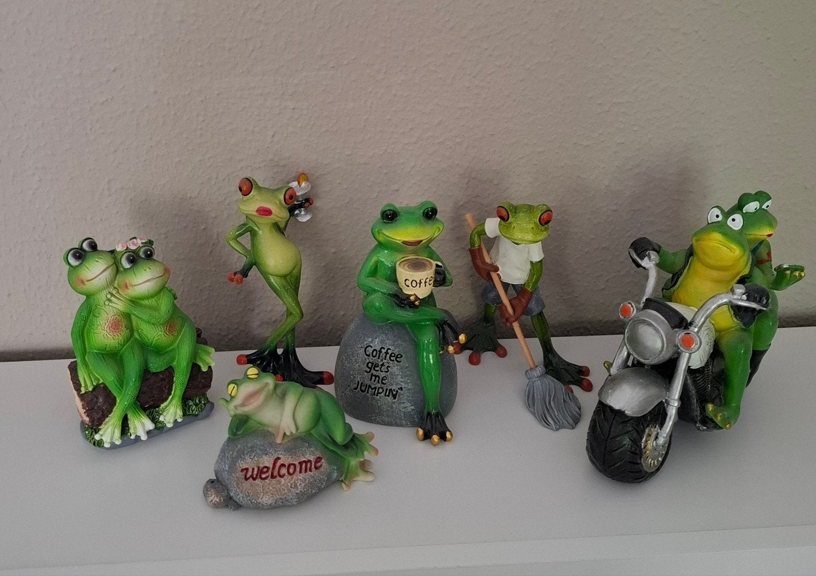 Leuke decoratieve kikkers - set van 6, Verzamelen, Ophalen, Zo goed als nieuw