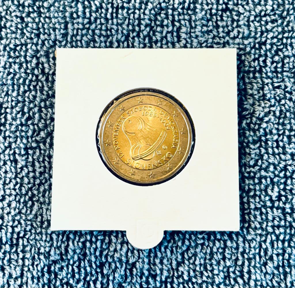 Sloveense 2 Euro Herdenkingsmunt 2009 - Vrijheid & Democrati, Ophalen of Verzenden, Slowakije, 2 euro, Losse munt