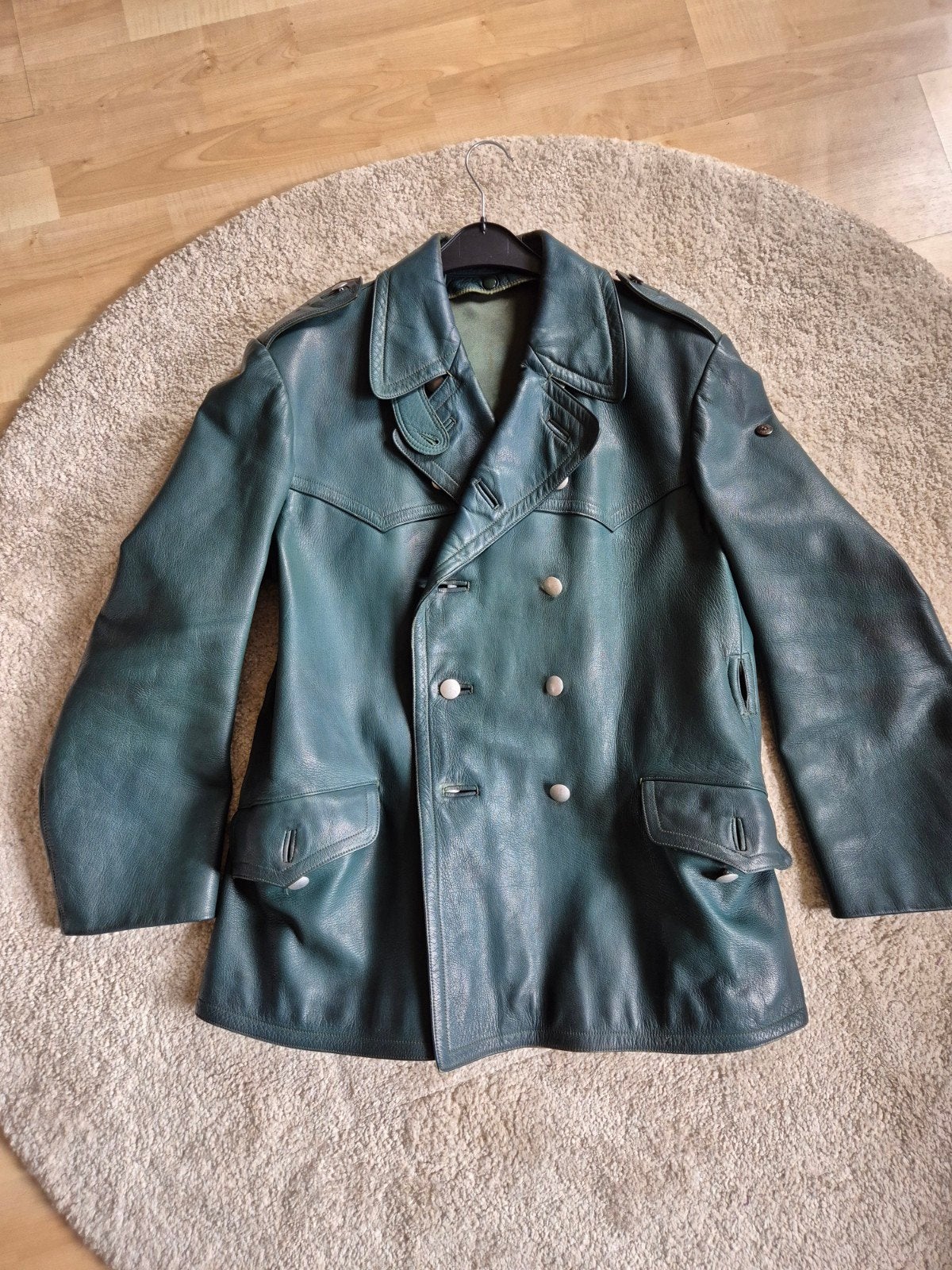 prachtige vintage leren jas, man/vrouw, mt XL, Ophalen of Verzenden, Gedragen