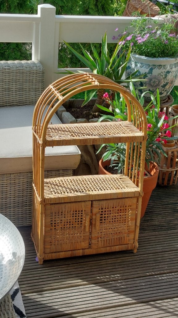 Vintage rotan Wandkastje, Antiek en Kunst, Ophalen