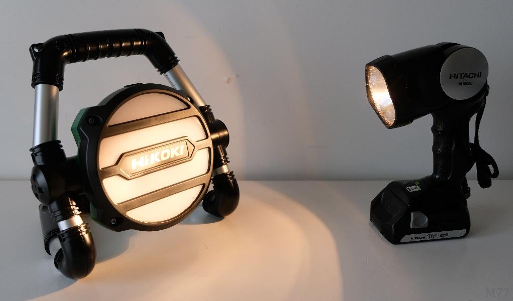 Hikoki UB18DGL (L0Z) LED Accu Bouwlamp & Handlamp, Ophalen of Verzenden, Gebruikt, Minder dan 50 watt, Lamp