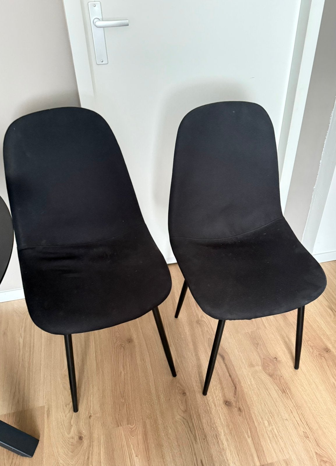 Eet tafel stoelen, Huis en Inrichting, Stoelen, Ophalen, Gebruikt, Zwart, Vier