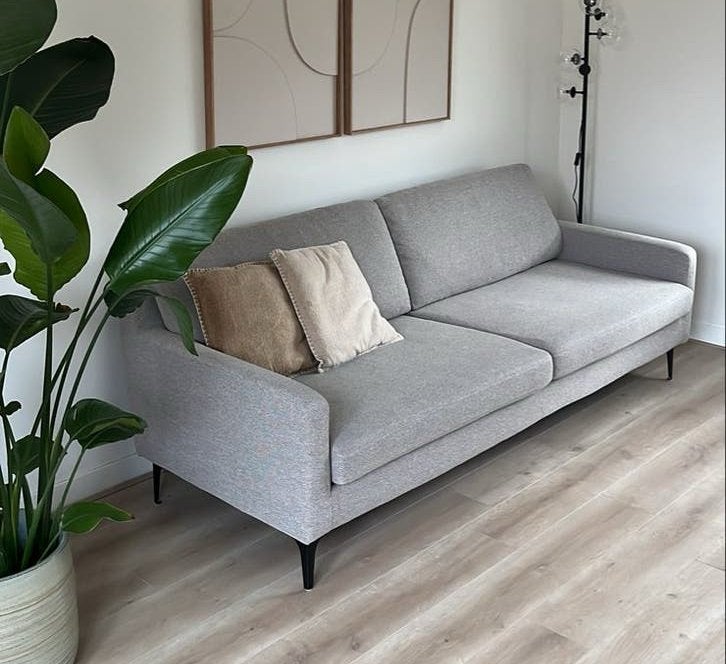 SofaCompany Anna bank met 2 kleuren hoezen en poten, Ophalen, Driepersoons, 75 tot 100 cm, Zo goed als nieuw