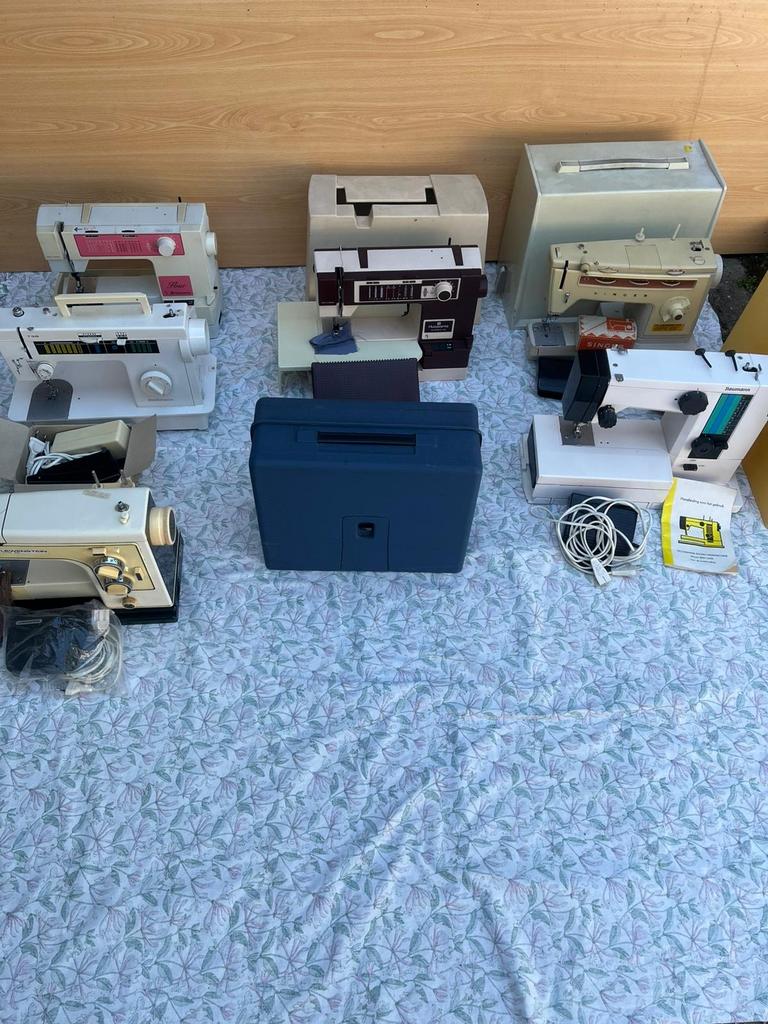 Partij naaimachines - Diverse merken, Hobby en Vrije tijd, Naaimachines en Toebehoren, Ophalen, Gebruikt, Naaimachine, Overige merken