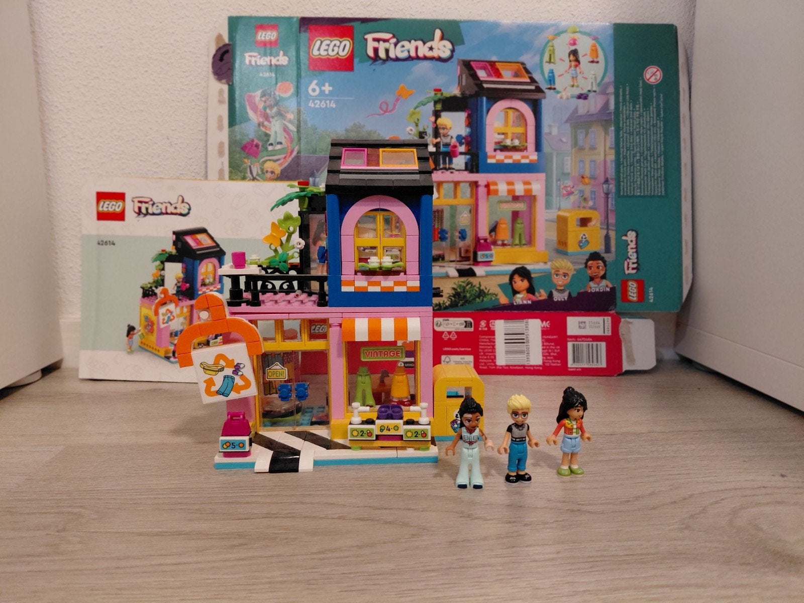 lego friends 42614; vintage kledingwinkel, Gebruikt, Lego, Friends, Ophalen of Verzenden