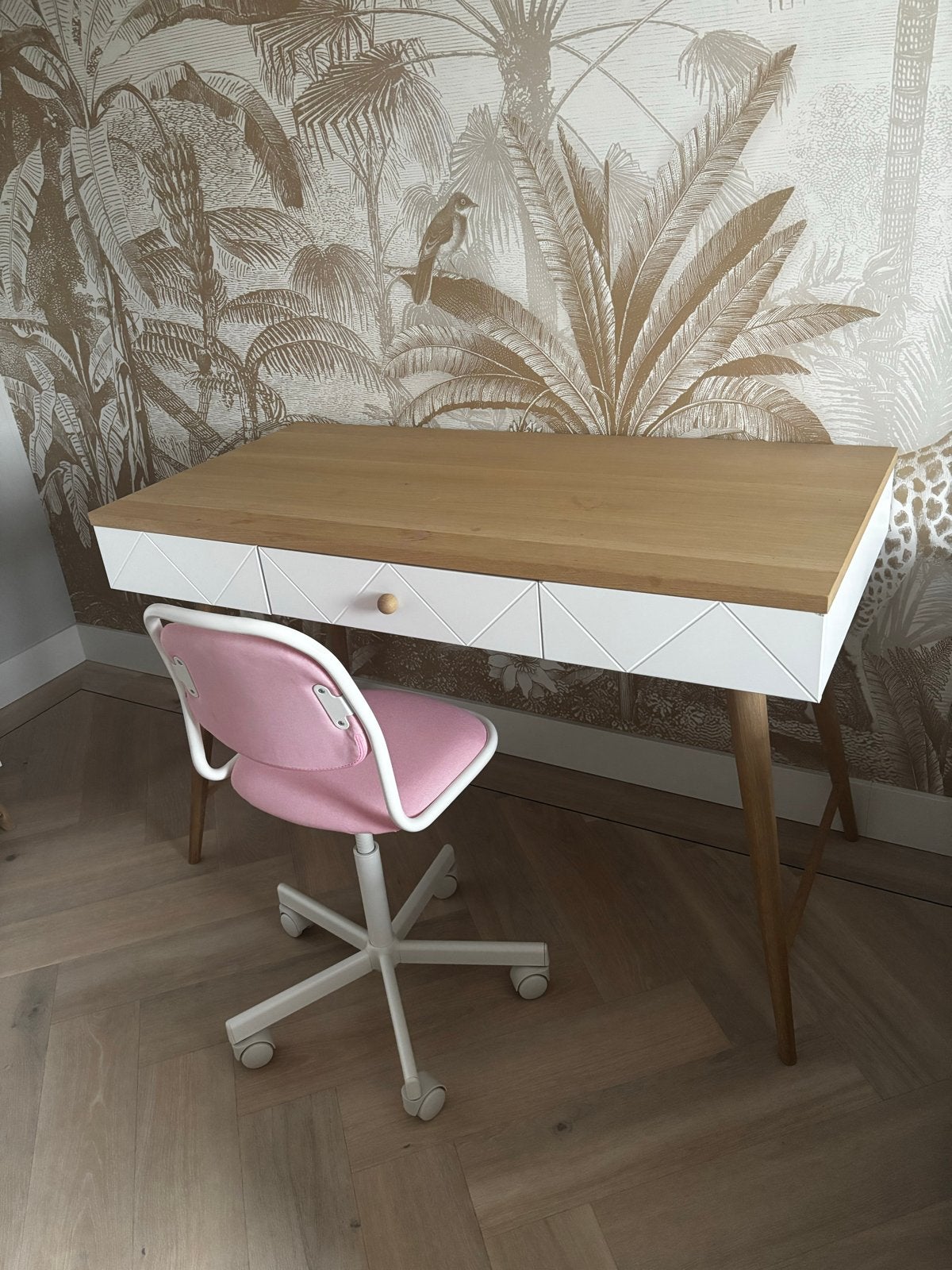 Bopita kinderbureau met lades - wit/hout, Ophalen, Gebruikt, Kinderbureau, Hout