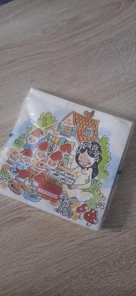 Blond Amsterdam Efteling servetten - nieuw met vlekjes, Blond Amsterdam, Nieuw, Papier/karton, Ophalen of Verzenden
